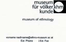 Briekopf des Museum für Völkerkunde Wien