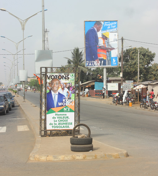 Wahlplakat Faure Gnassingbé