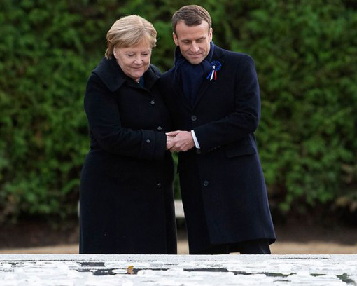 Frau Dr. Angela Merkel und Herr Manuel Macron