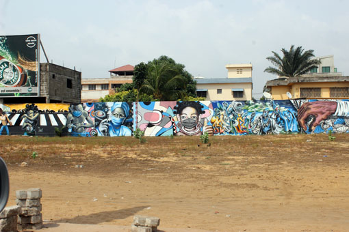 Wanmalerei im Zentrum von Lomé