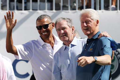 Herr Obama, Herr Bush und Herr Clinton