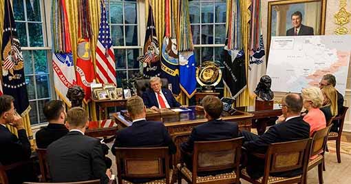 Trump und der Rest Man beachte die Karte rechts